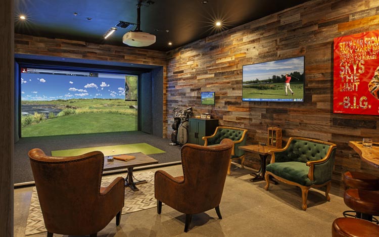Golf simulato Pro Series location example: home