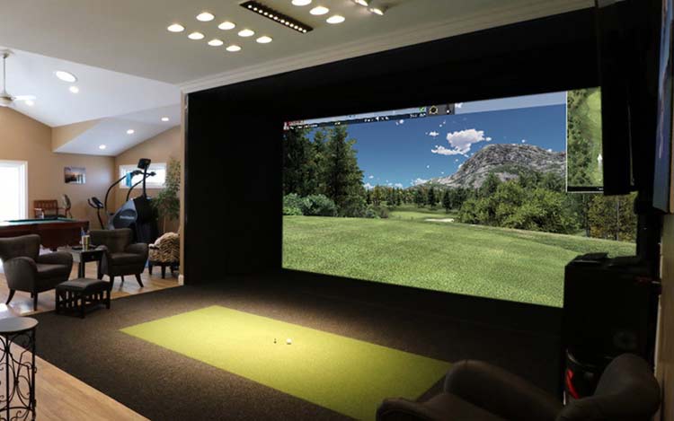 Golf simulato Pro Series location example: in a club