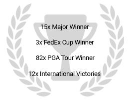 TIGER WOODS Golf awards