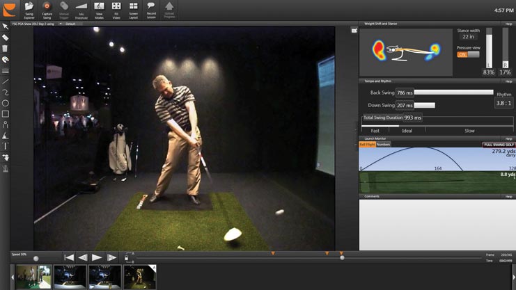 Golf swing analysis software
